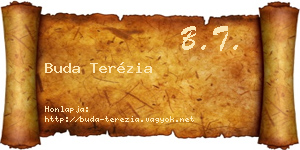 Buda Terézia névjegykártya