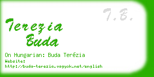 terezia buda business card