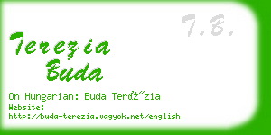 terezia buda business card